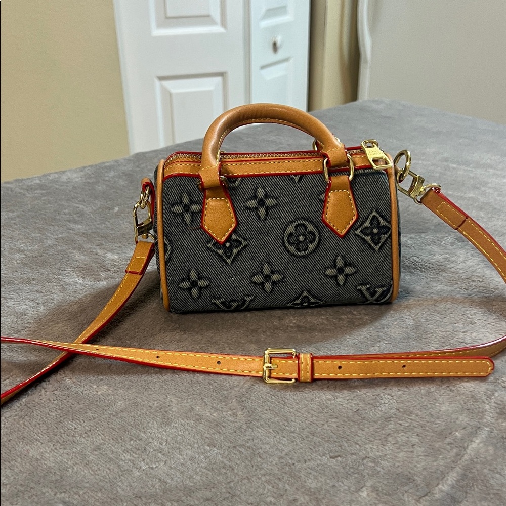 Mini denim bag